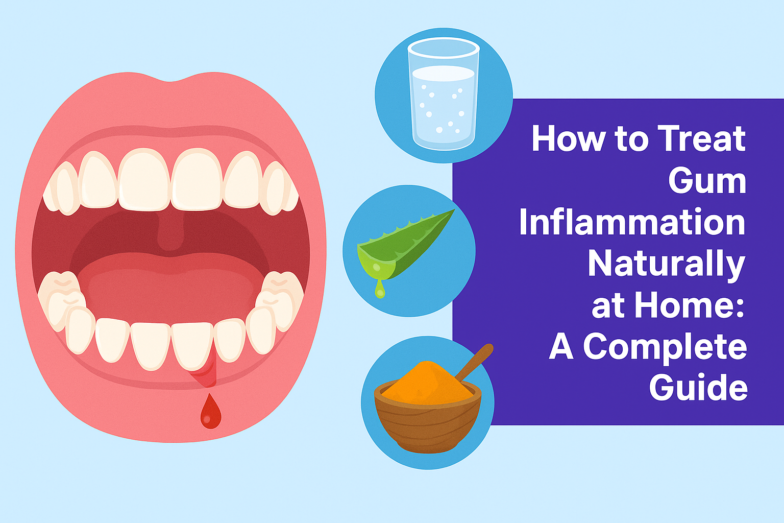 How to treat gum swelling at home using natural remedies